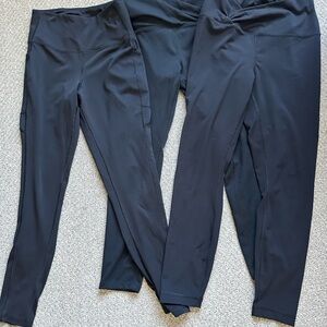 Black High-Waist Performance Leggings